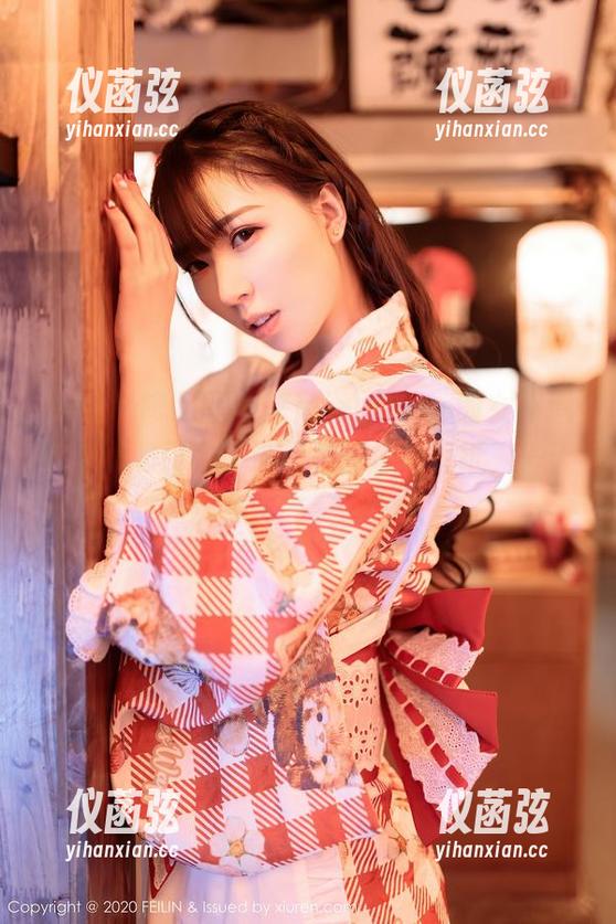 Feilin嗲囡囡 - 文芮jeninfer的女仆造型有股吸引力，这组美图放做壁纸，一天的疲惫也会突然消失！